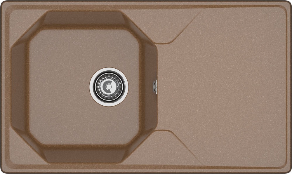Кухонная мойка GRANFEST UNIQUE U-840L терракот