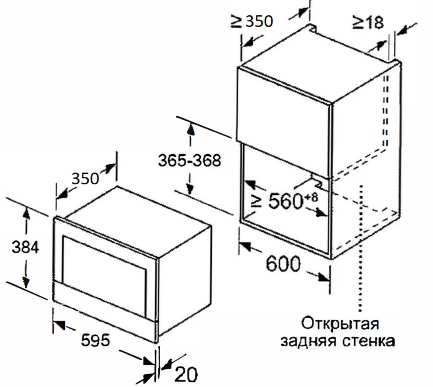 Микроволновая печь MEFERI MMO6025BK MATT ULTRA