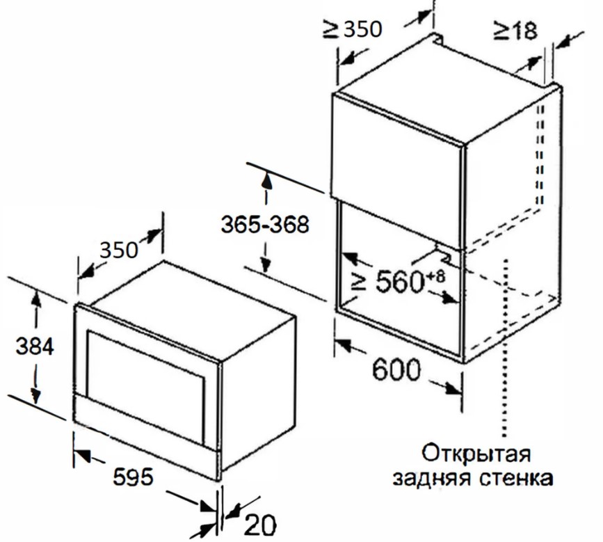 Микроволновая печь MEFERI MMO6025BK POWER