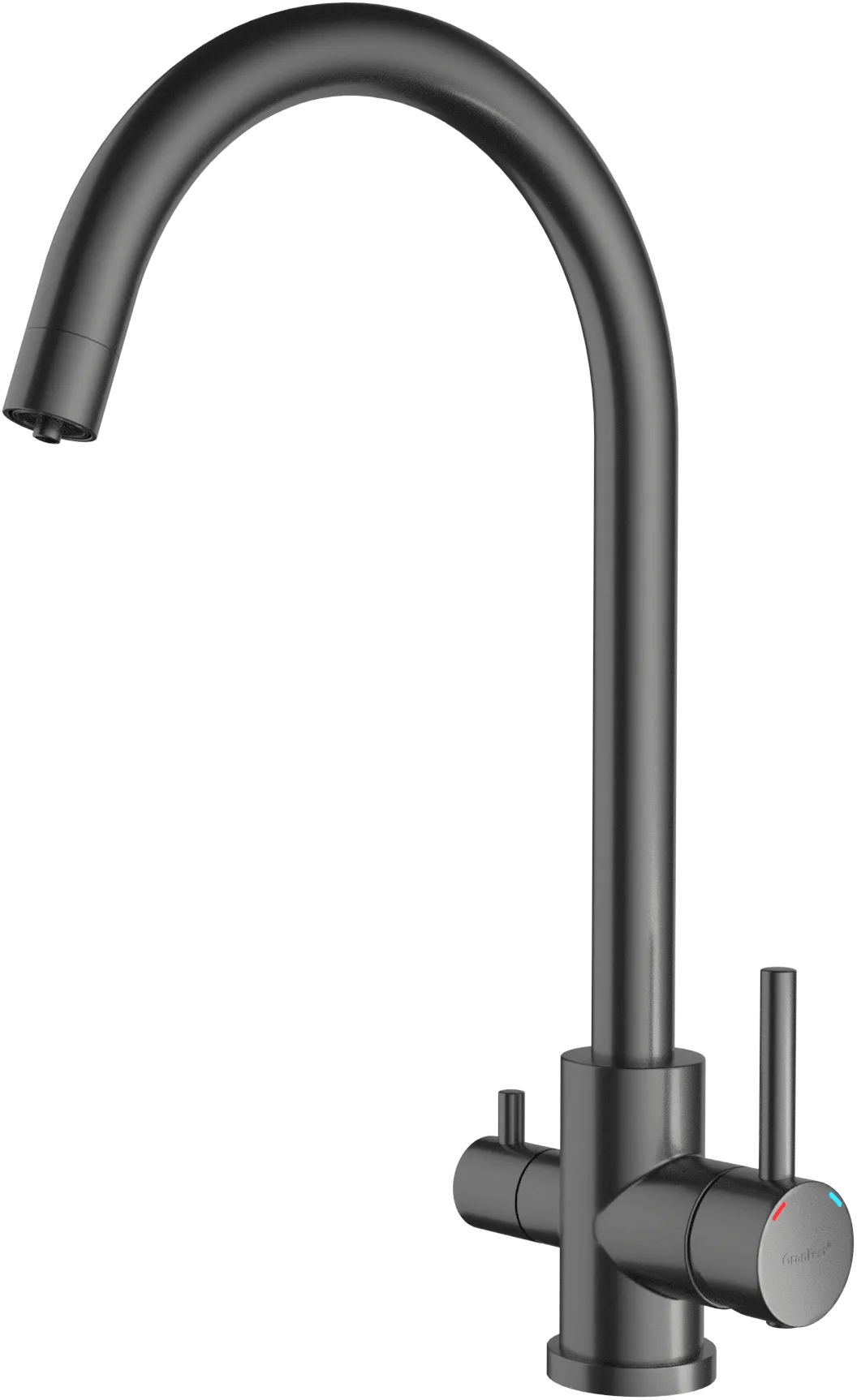 Смеситель для кухни GRANFEST QUARZ Z-5420 PVD графит
