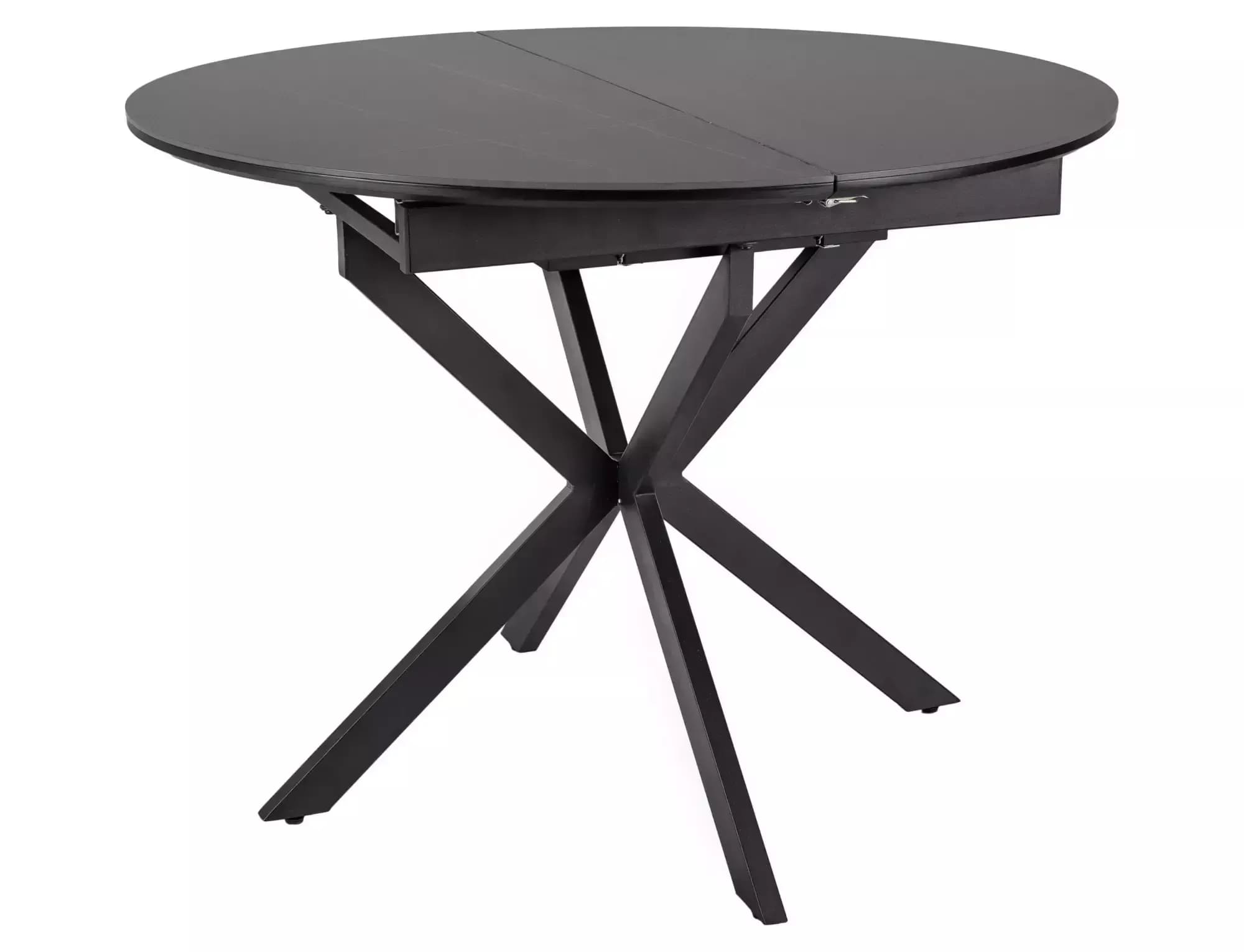 Стол обеденный SIGNAL GASTON Ceramic черный/черный 100-135/100
