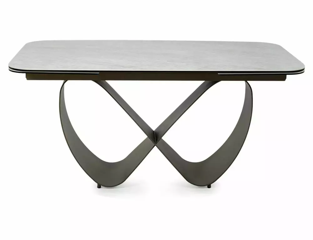 Стол обеденный SIGNAL INFINITY Ceramic бежевый Taj Mahal/медный 160-240/95