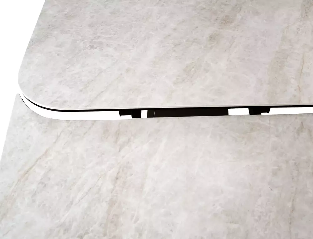 Стол обеденный SIGNAL INFINITY Ceramic бежевый Taj Mahal/медный 160-240/95