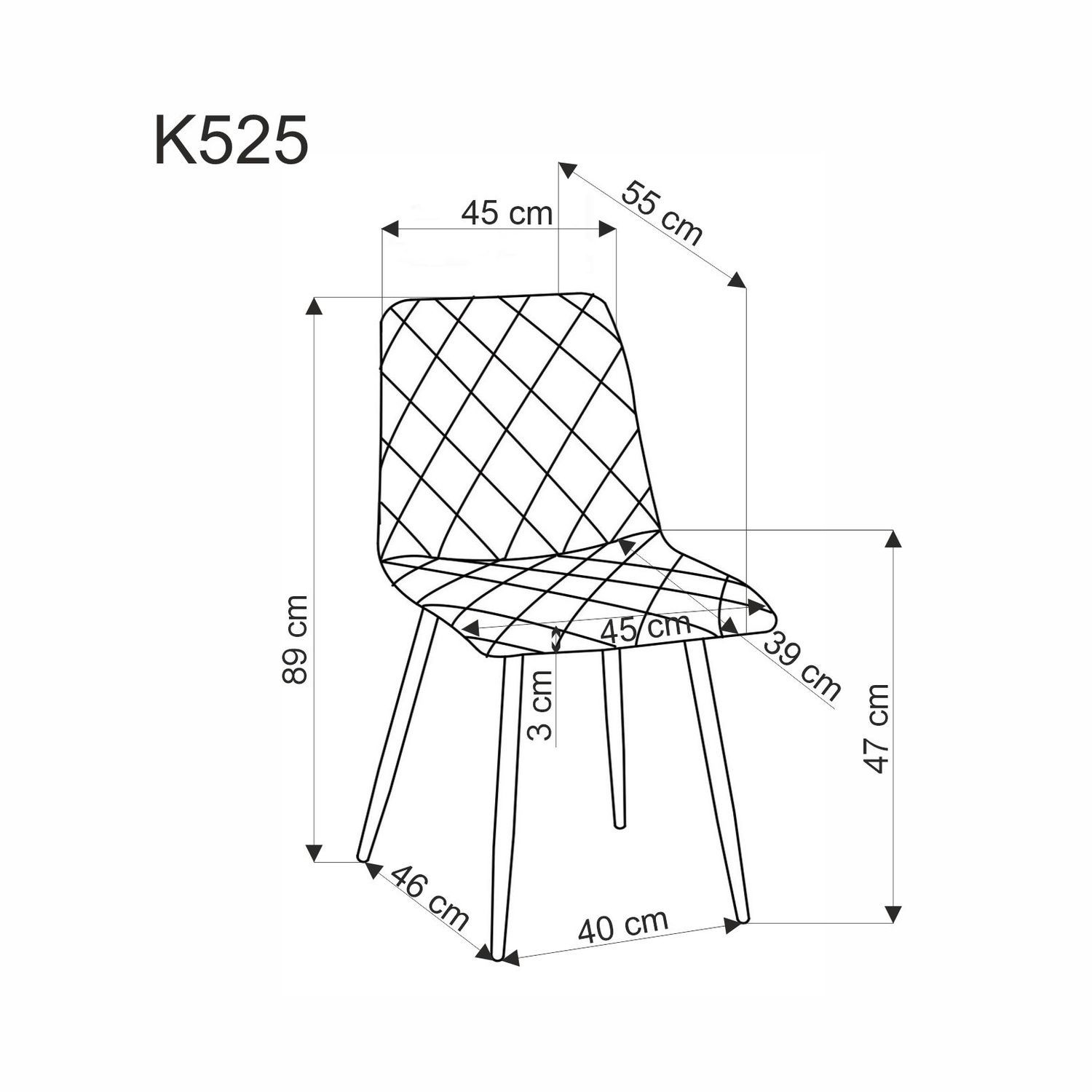 Стул HALMAR K525 зеленый/черный