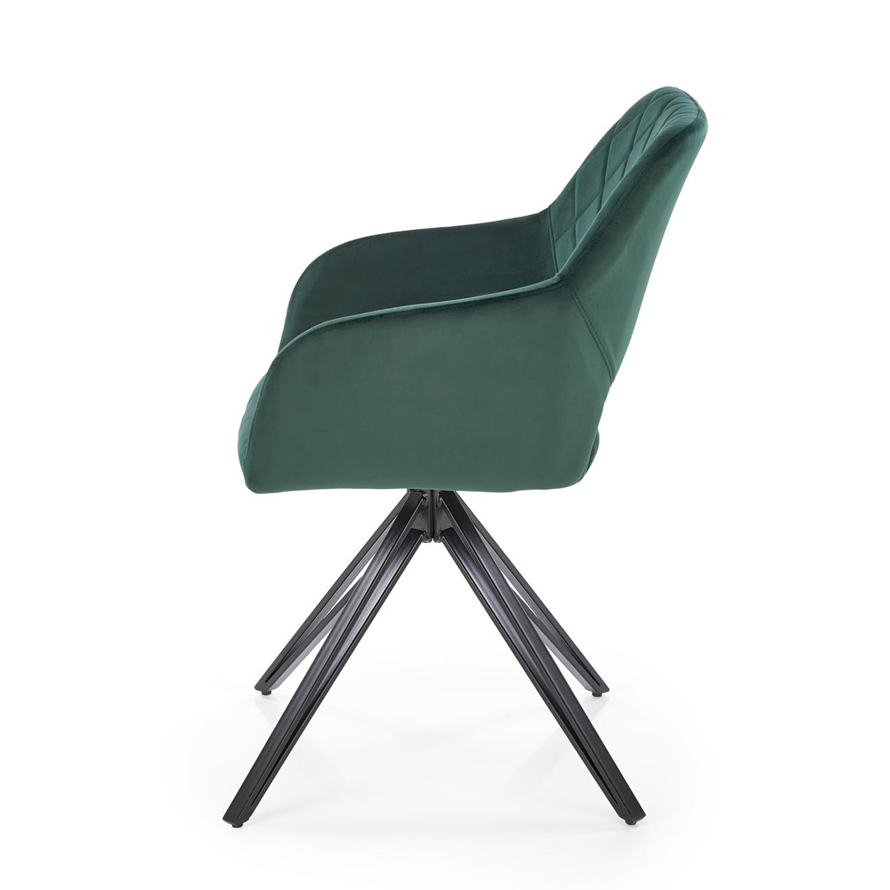 Стул HALMAR K535 зеленый/черный, поворотный