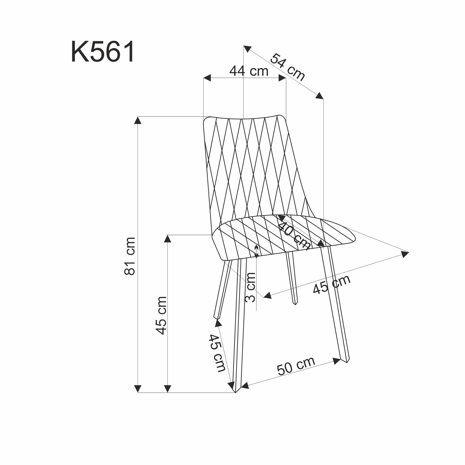 Стул HALMAR K561 бежевый/черный