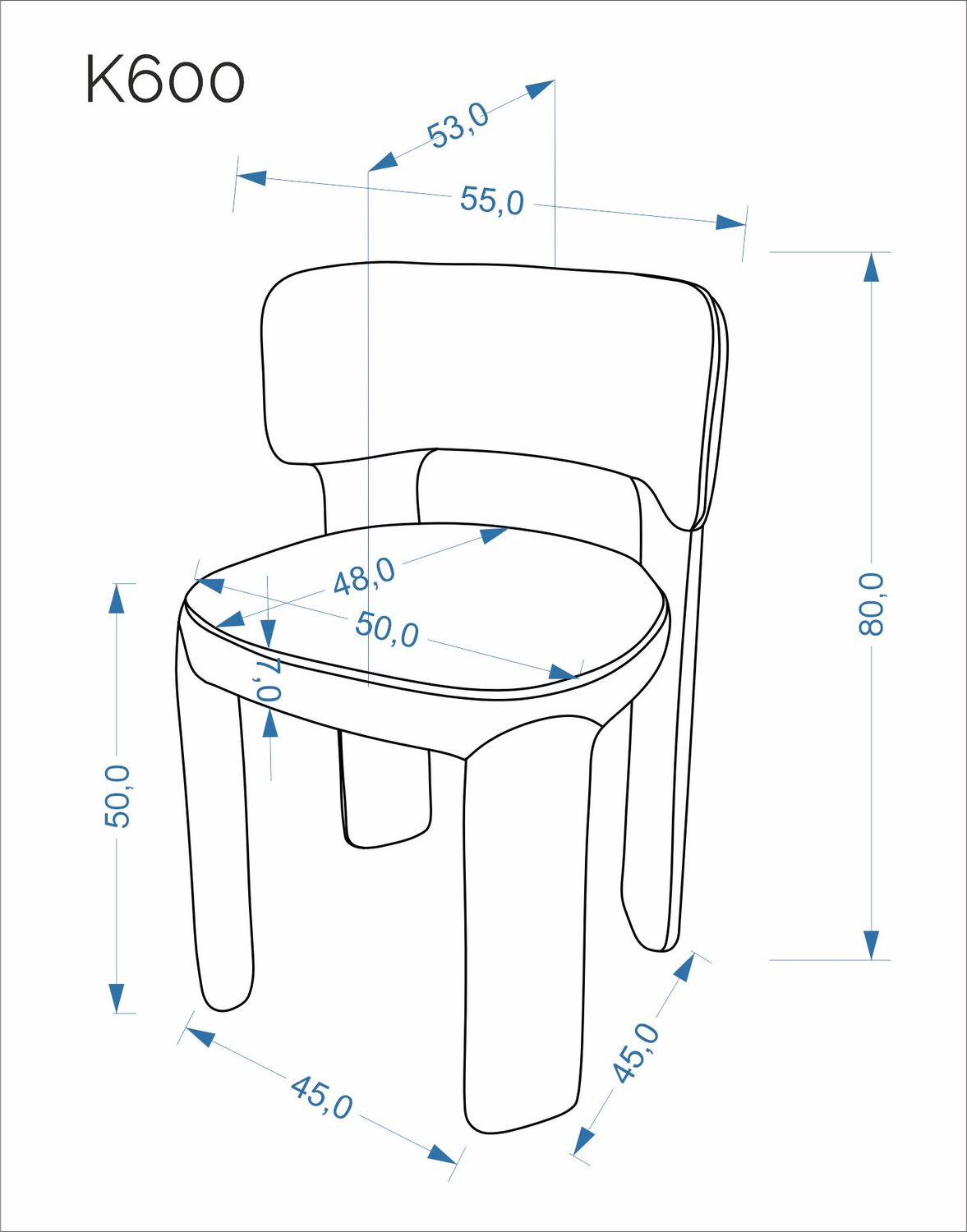 Стул HALMAR K600 бежевый