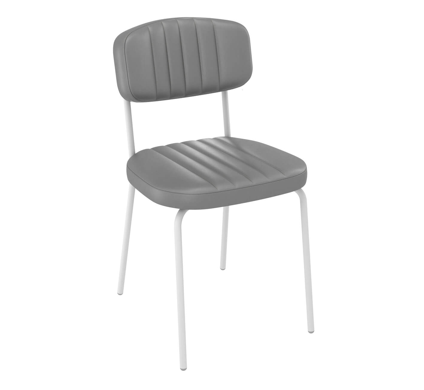 Стул Sheffilton SHT-ST85-C1/S188 дымчатый/белый муар
