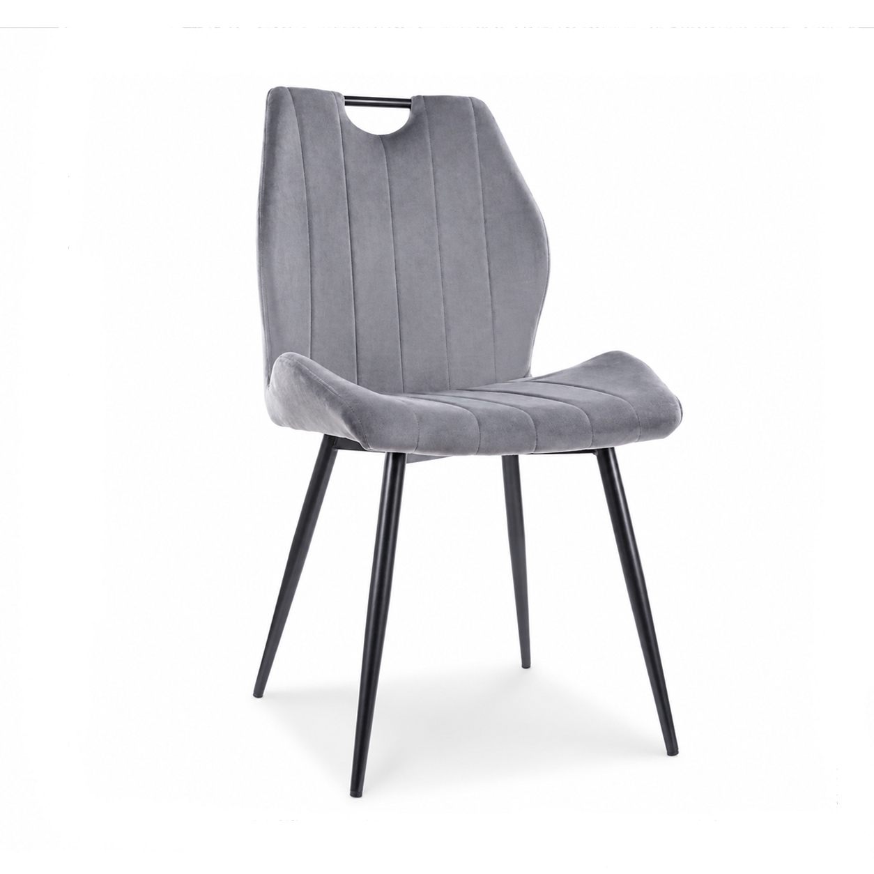 Стул SIGNAL ARCO Velvet Bluvel 14 серый/черный