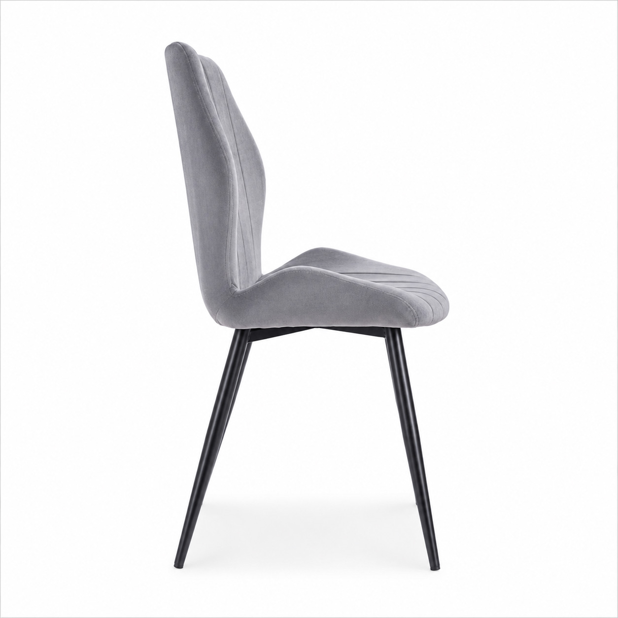Стул SIGNAL ARCO Velvet Bluvel 14 серый/черный