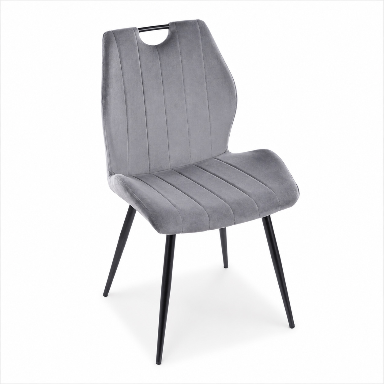 Стул SIGNAL ARCO Velvet Bluvel 14 серый/черный
