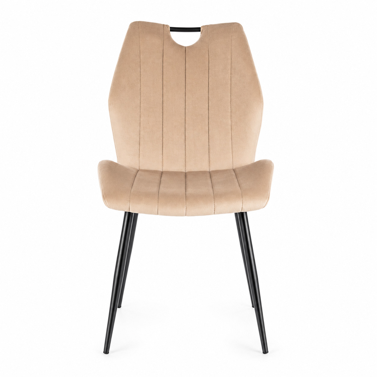 Стул SIGNAL ARCO Velvet Bluvel 28 бежевый/черный