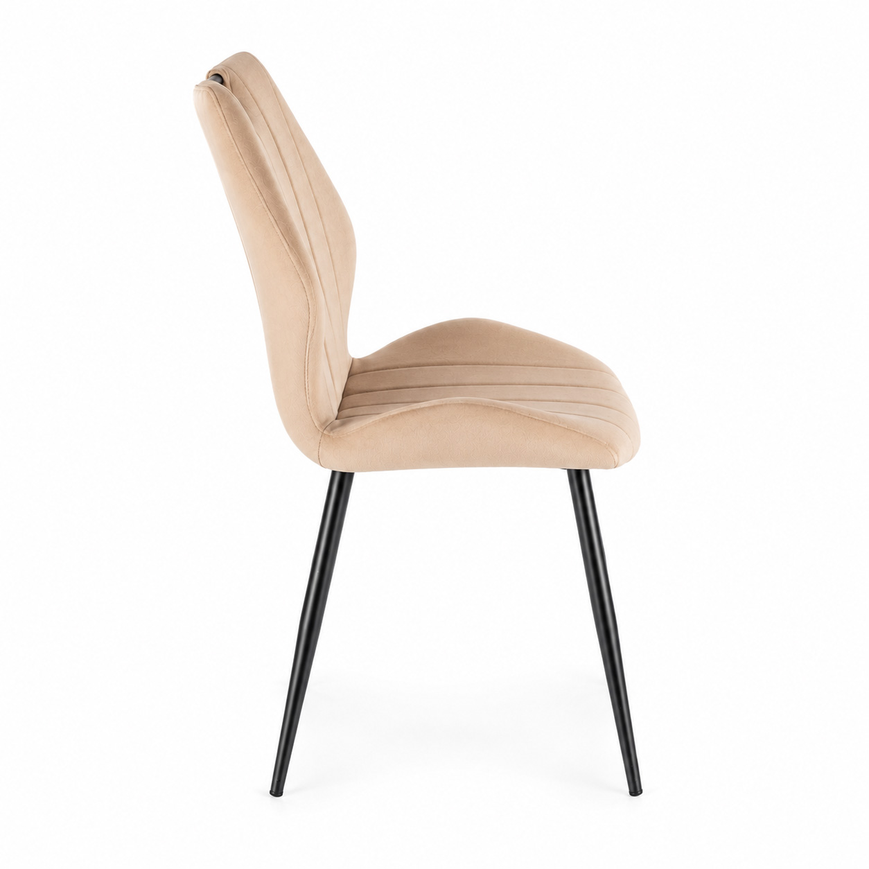 Стул SIGNAL ARCO Velvet Bluvel 28 бежевый/черный
