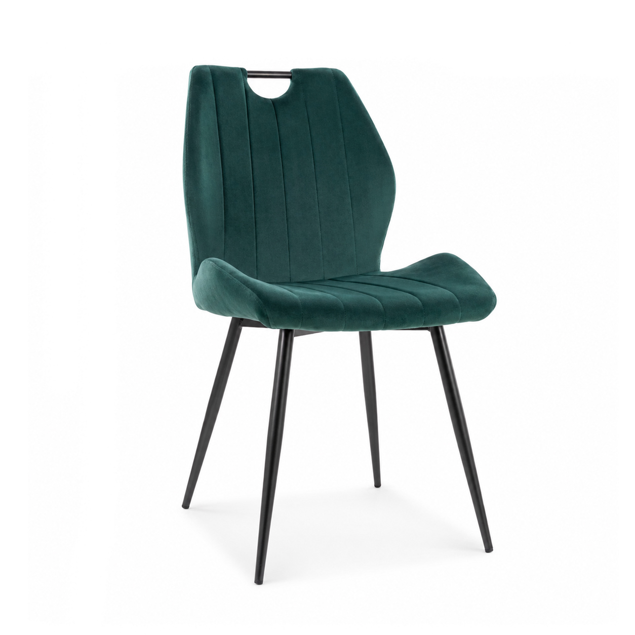 Стул SIGNAL ARCO Velvet Bluvel 78 зеленый/черный