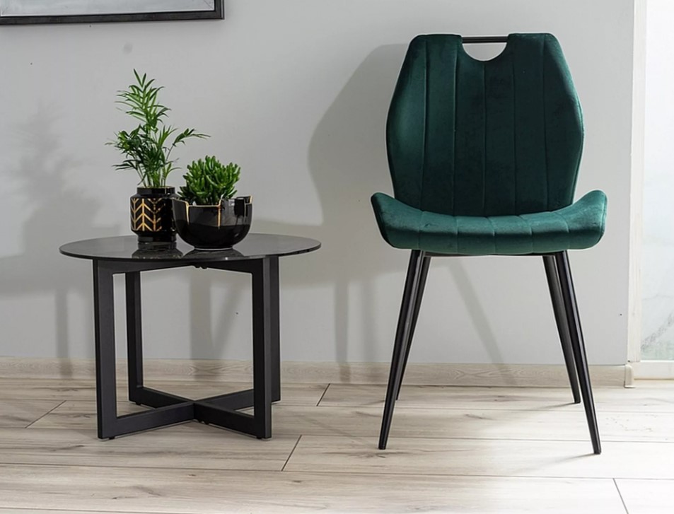 Стул SIGNAL ARCO Velvet Bluvel 78 зеленый/черный
