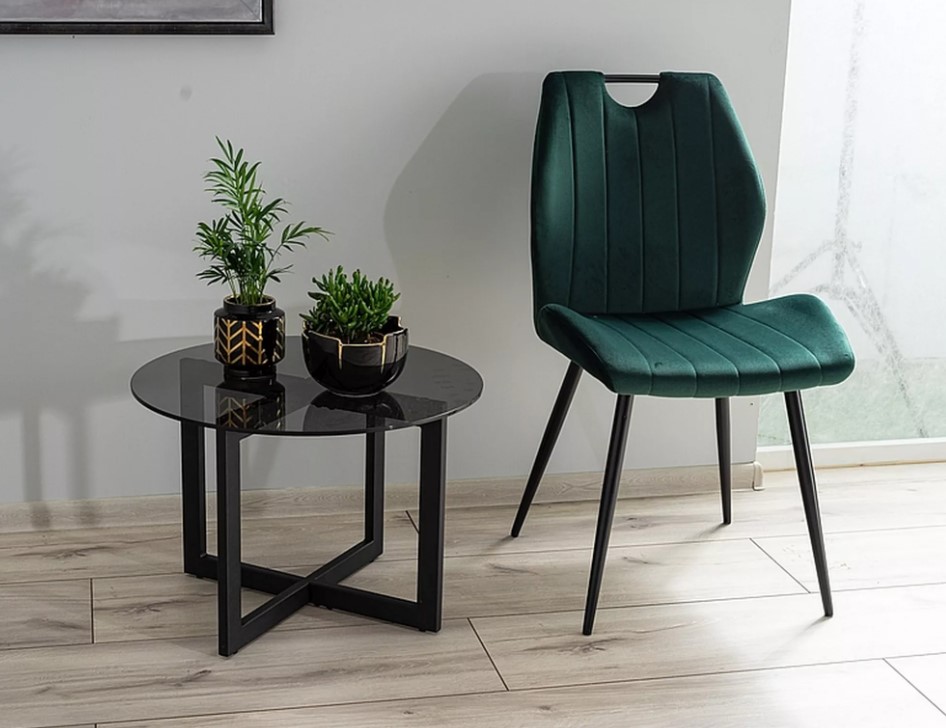 Стул SIGNAL ARCO Velvet Bluvel 78 зеленый/черный