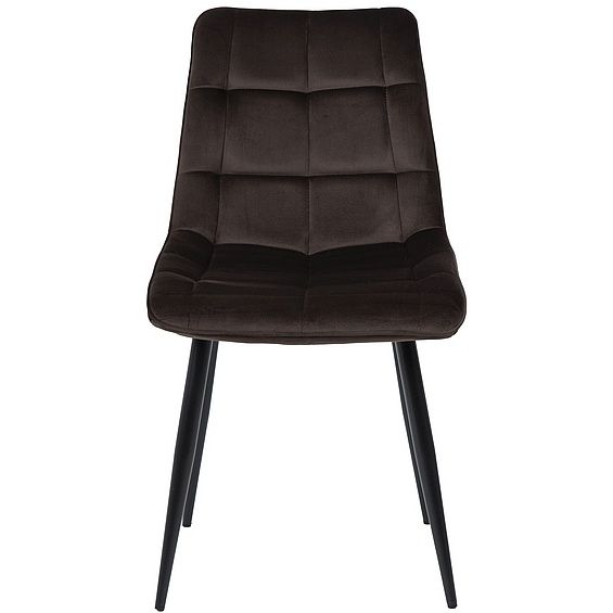 Стул SIGNAL CHIC Velvet Bluvel 48 коричневый/черный мат