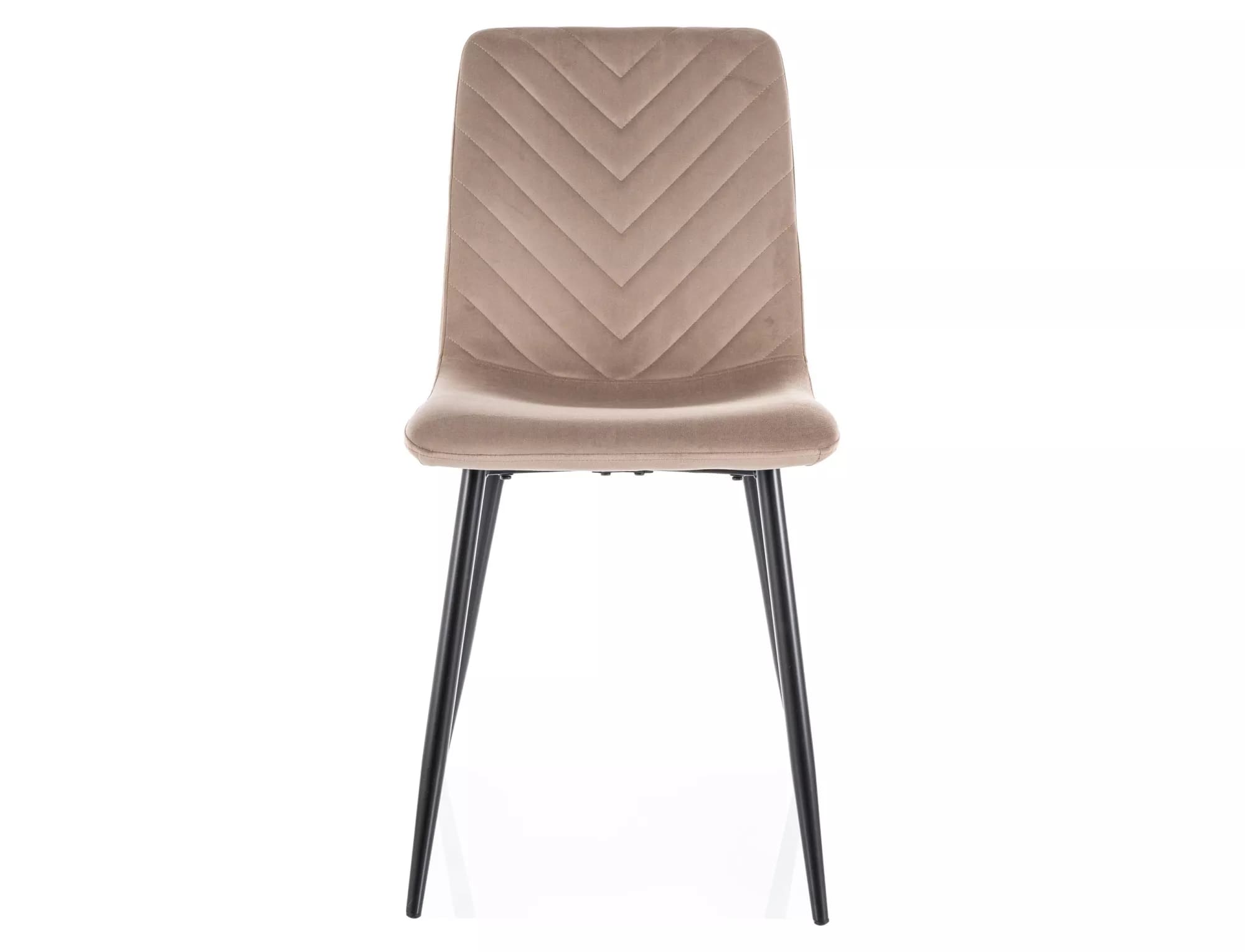 Стул SIGNAL DAREN Velvet Bluvel 40 темно-бежевый/черный