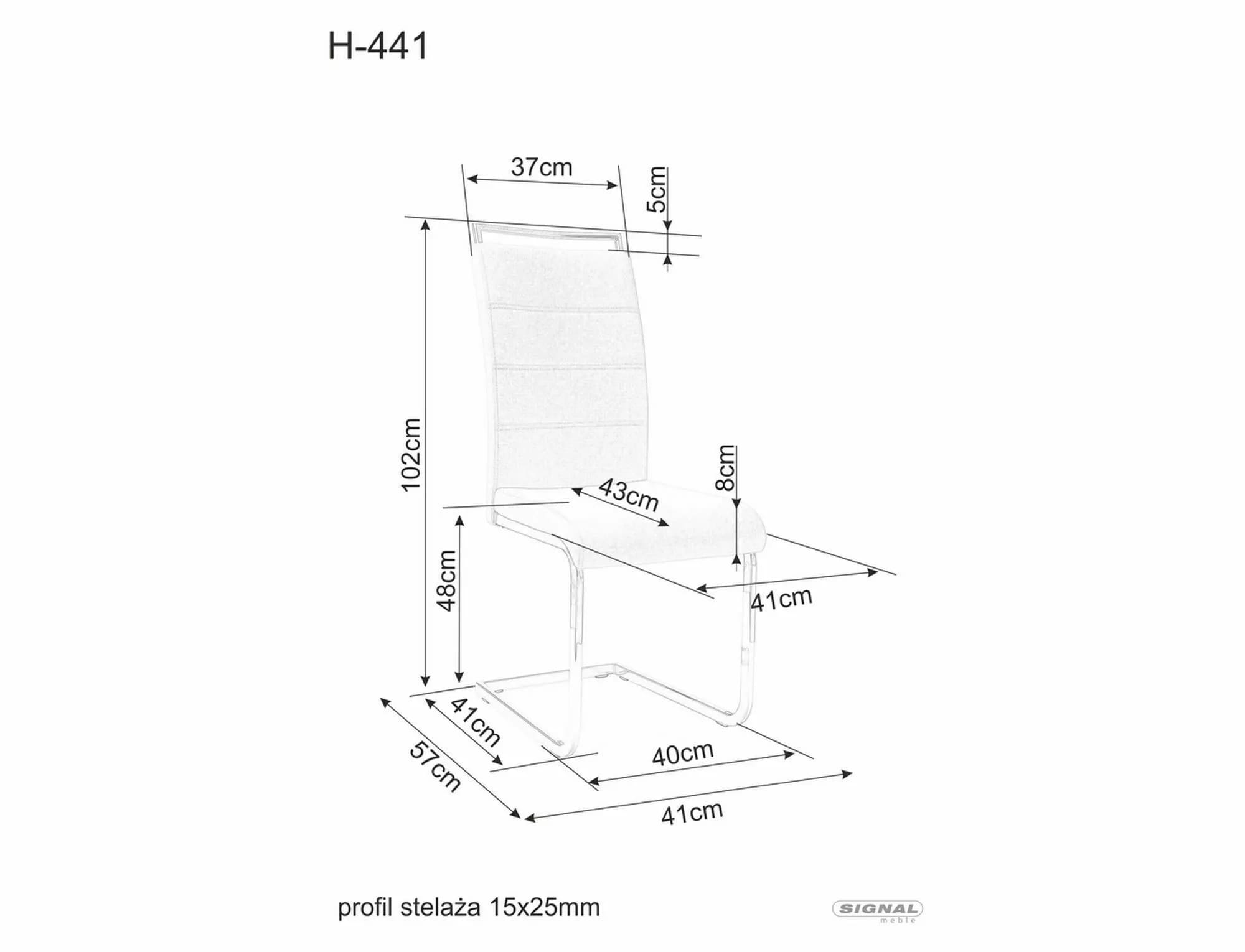 Стул SIGNAL H441 Velvet tap. 117 черный/черный мат