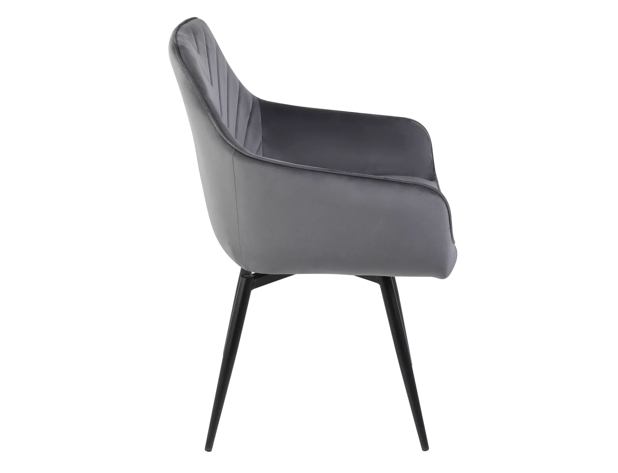 Стул SIGNAL SERVIO Velvet Bluvel 14 серый/черный, поворотный