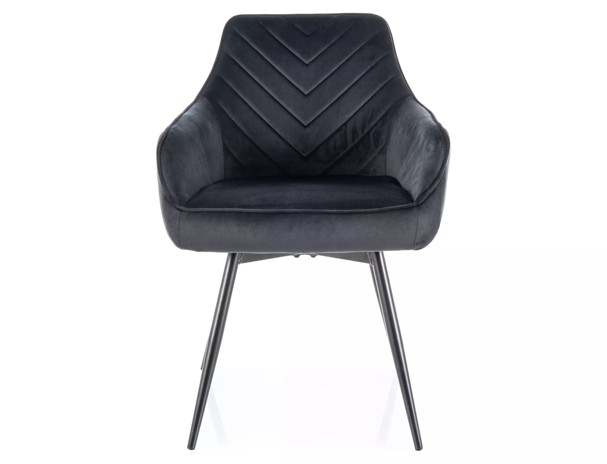 Стул SIGNAL SERVIO Velvet Bluvel 19 черный/черный, поворотный