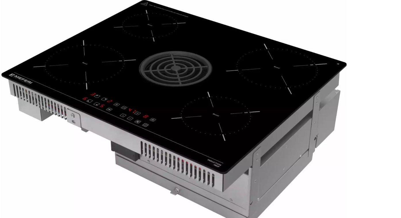 Варочная панель индукционная с вытяжкой MEFERI XSMART60BK POWER