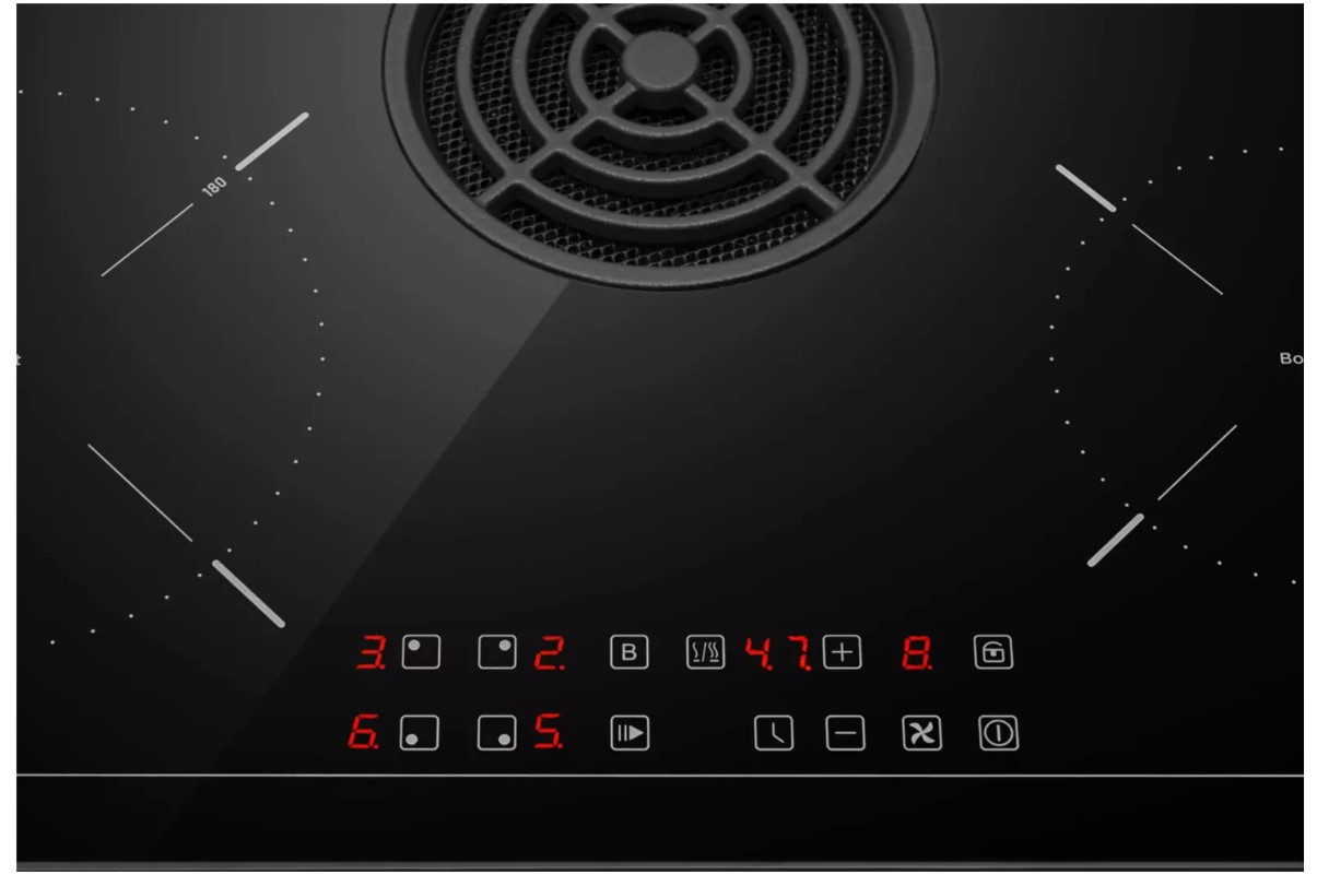 Варочная панель индукционная с вытяжкой MEFERI XSMART60BK POWER