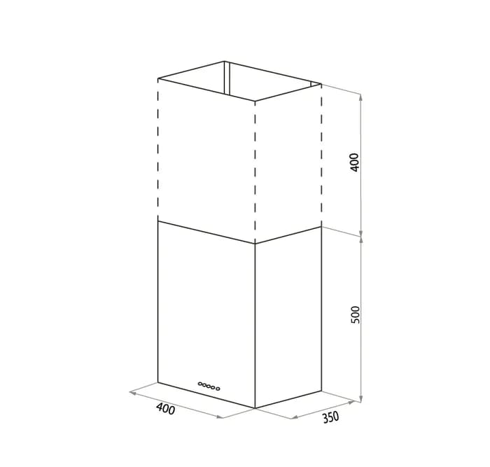Вытяжка кухонная MEFERI ROOMBOX40IX COMFORT