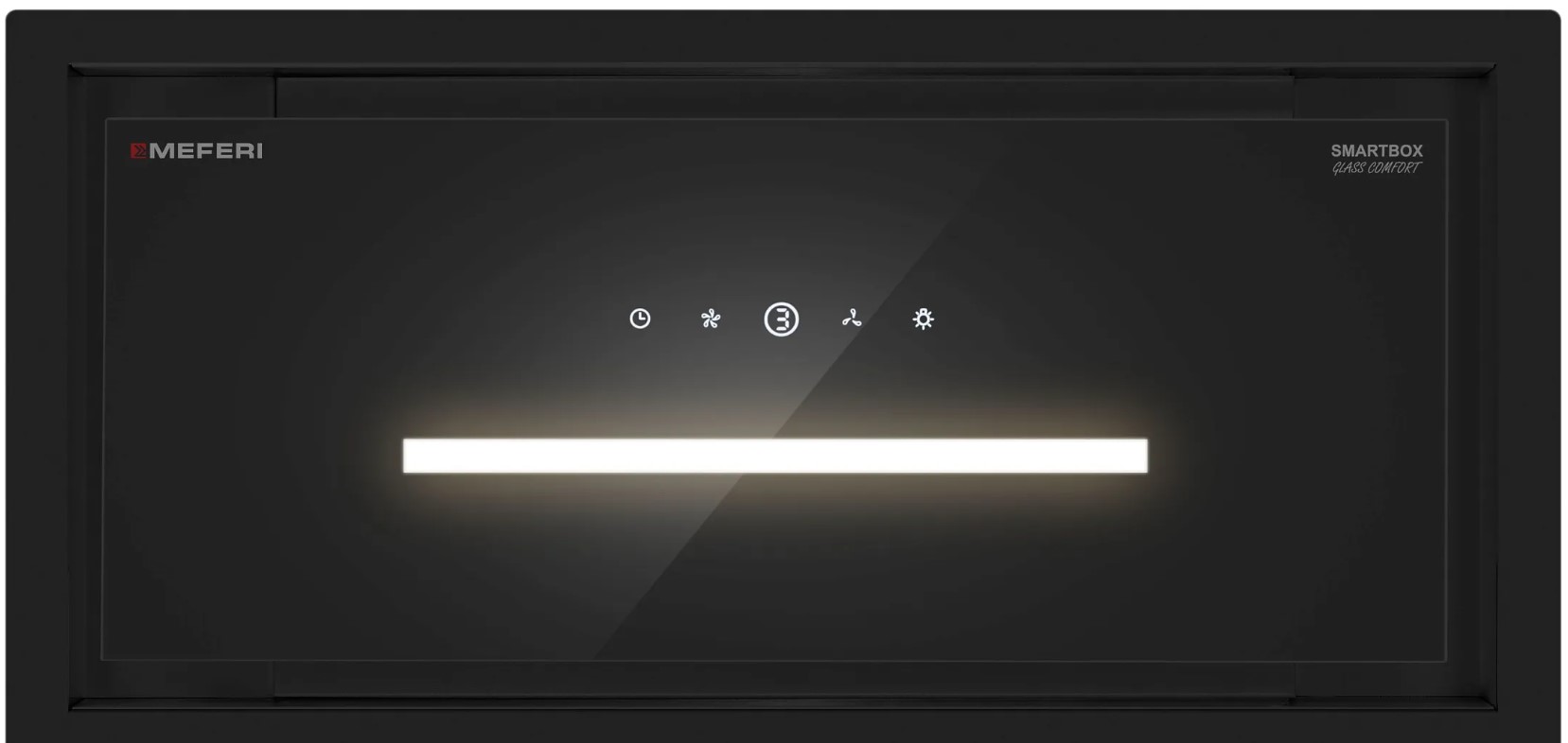 Вытяжка кухонная MEFERI SMARTBOX60BK GLASS COMFORT