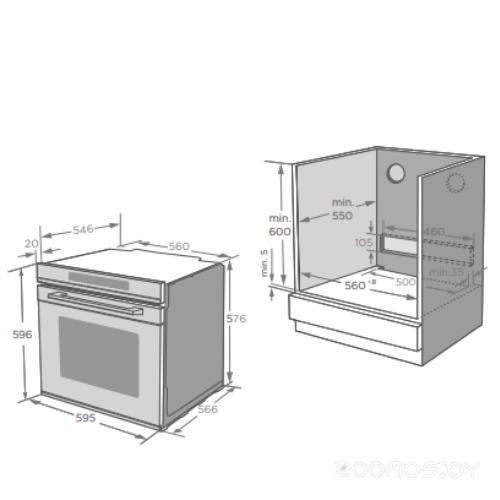 Духовой шкаф AKPO PEA 7213 SSD07 BL