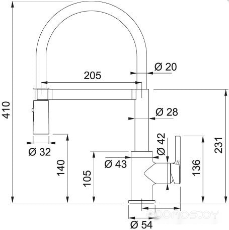 Franke Lina Semi-pro 115.0626.085 (хром/черный)