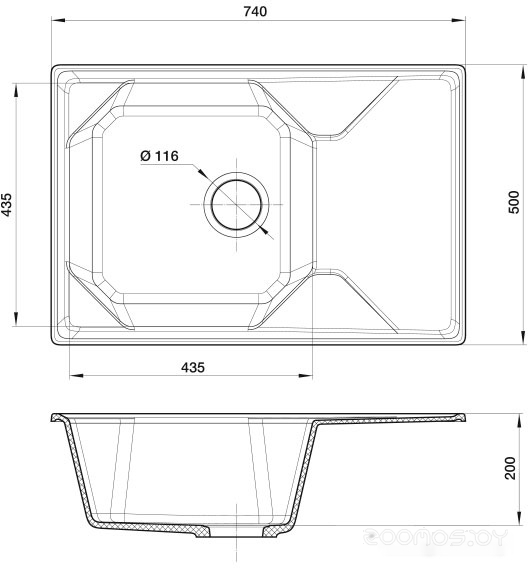 GranFest GF-U-740L (черный)