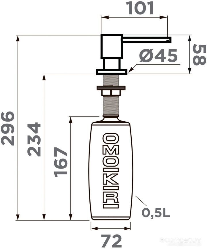 Omoikiri OM-03 LG (светлое золото)