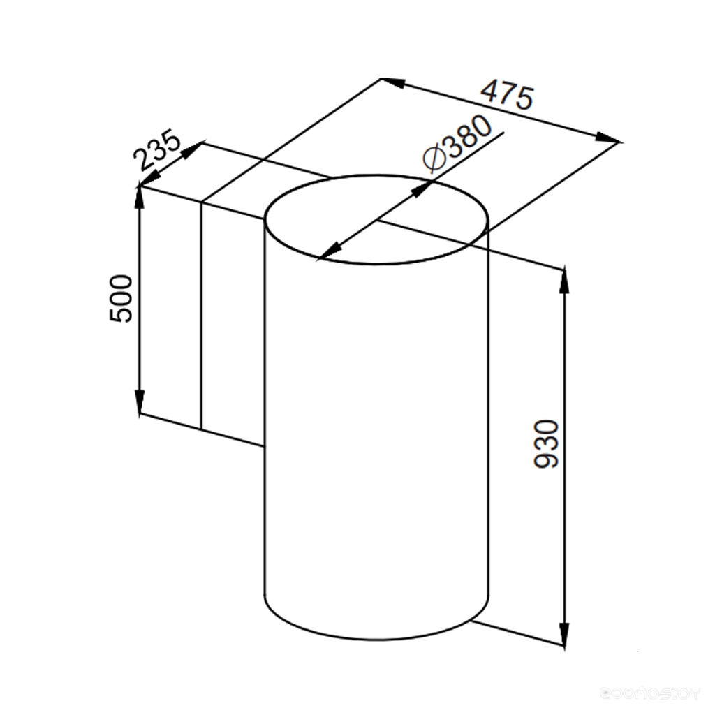 Кухонная вытяжка Maunfeld Lee Wall sensor 39 (черный)