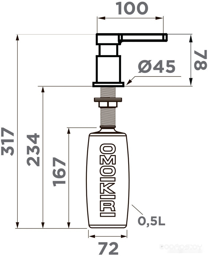 Omoikiri OM-04 LG (светлое золото)