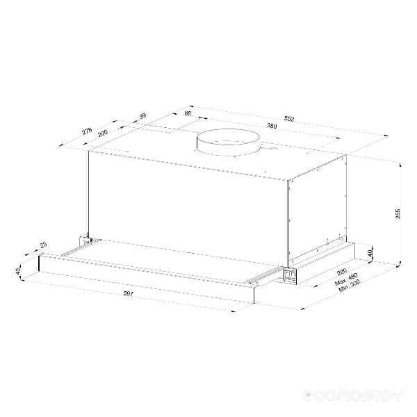 Кухонная вытяжка Kuppersberg SLIMTURBO 60 C