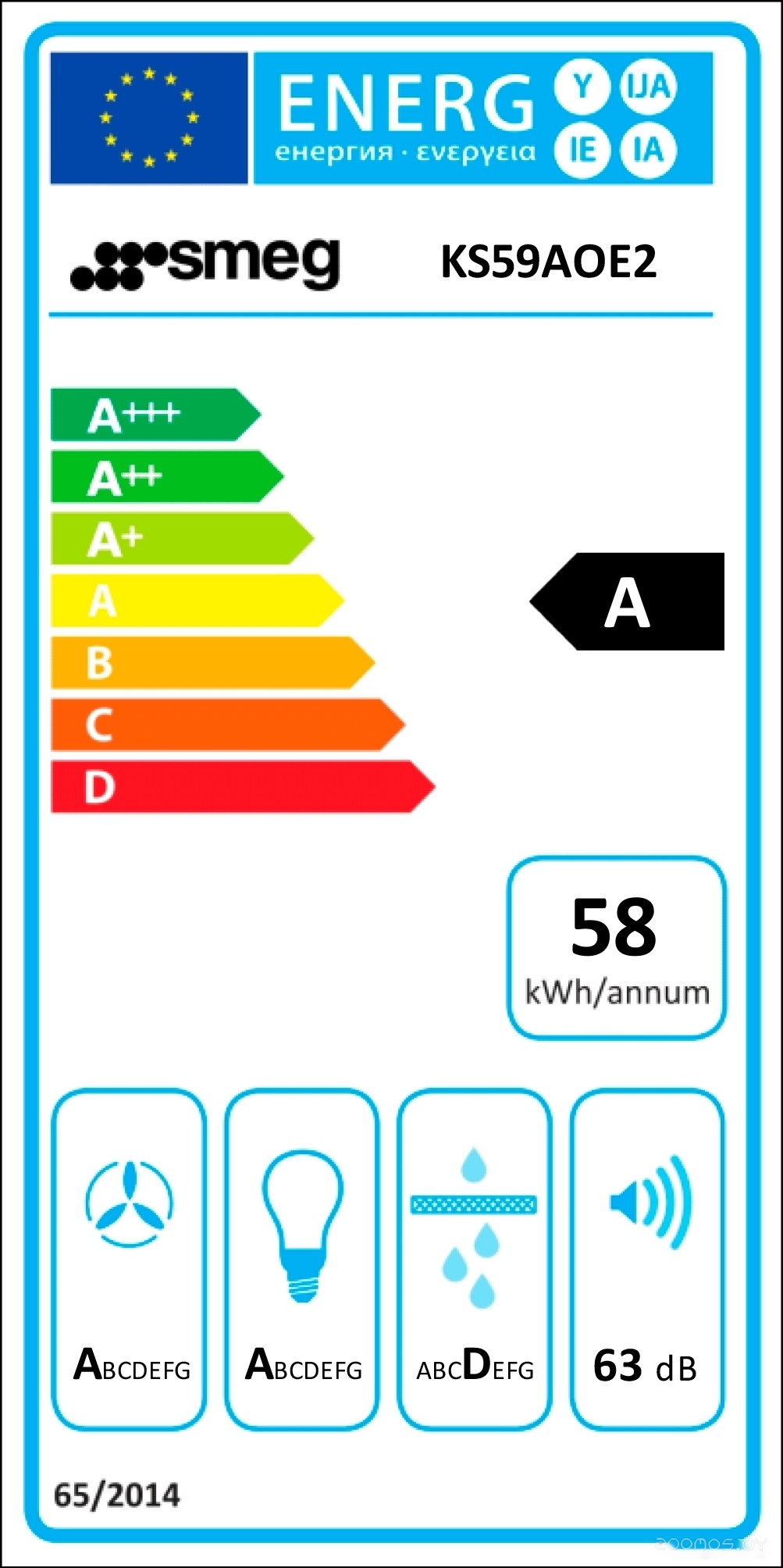 Кухонная вытяжка Smeg KS59AOE2