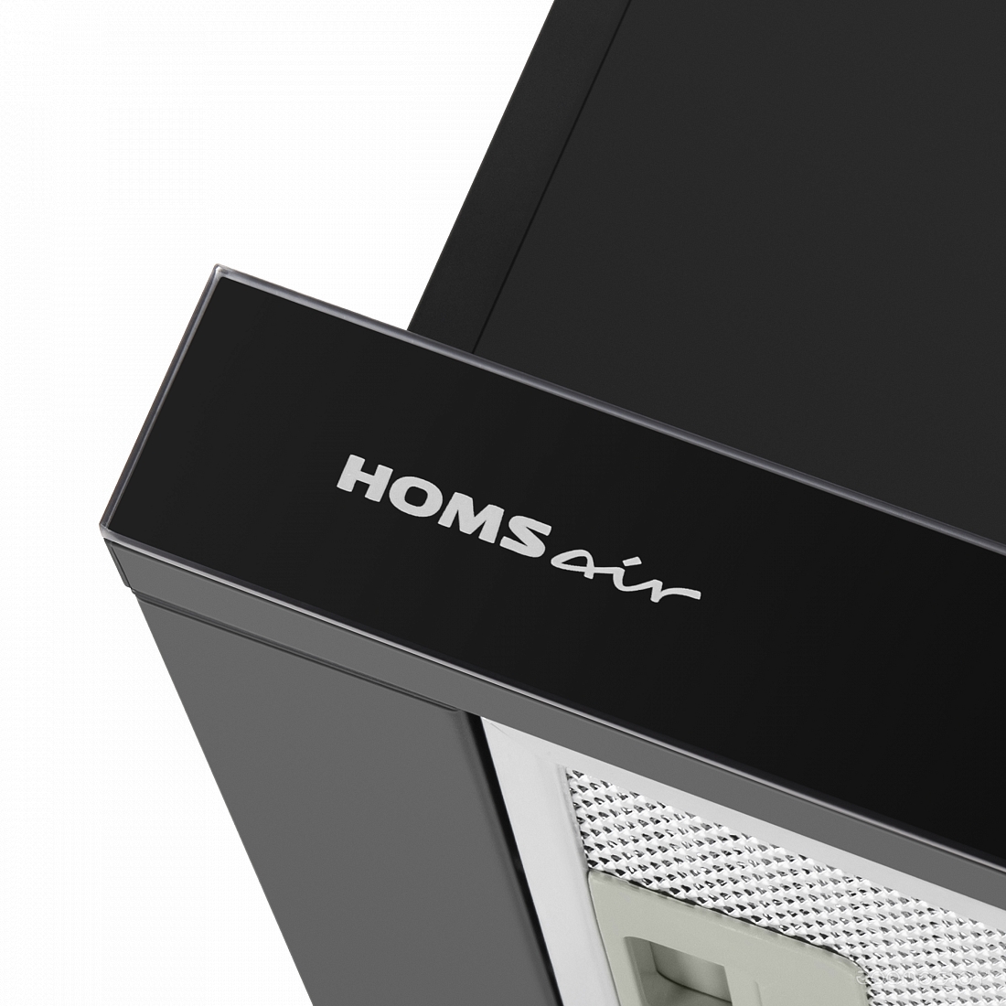 Кухонная вытяжка HOMSair Flat 60 Glass (черный)