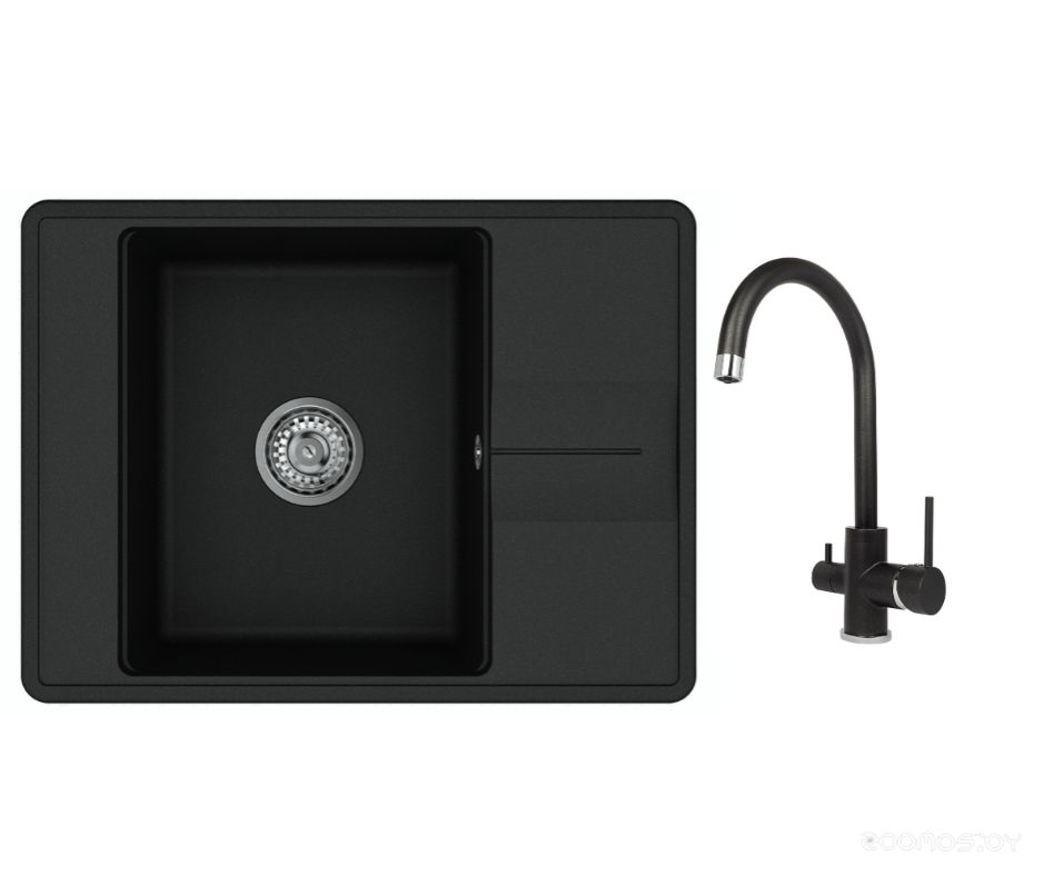 AquaSanita Bella SQB102 + Sabiaduo 2963 (черный металлик 601)