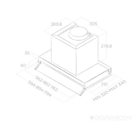 Кухонная вытяжка Elica BOX IN PLUS IXGL/A/60