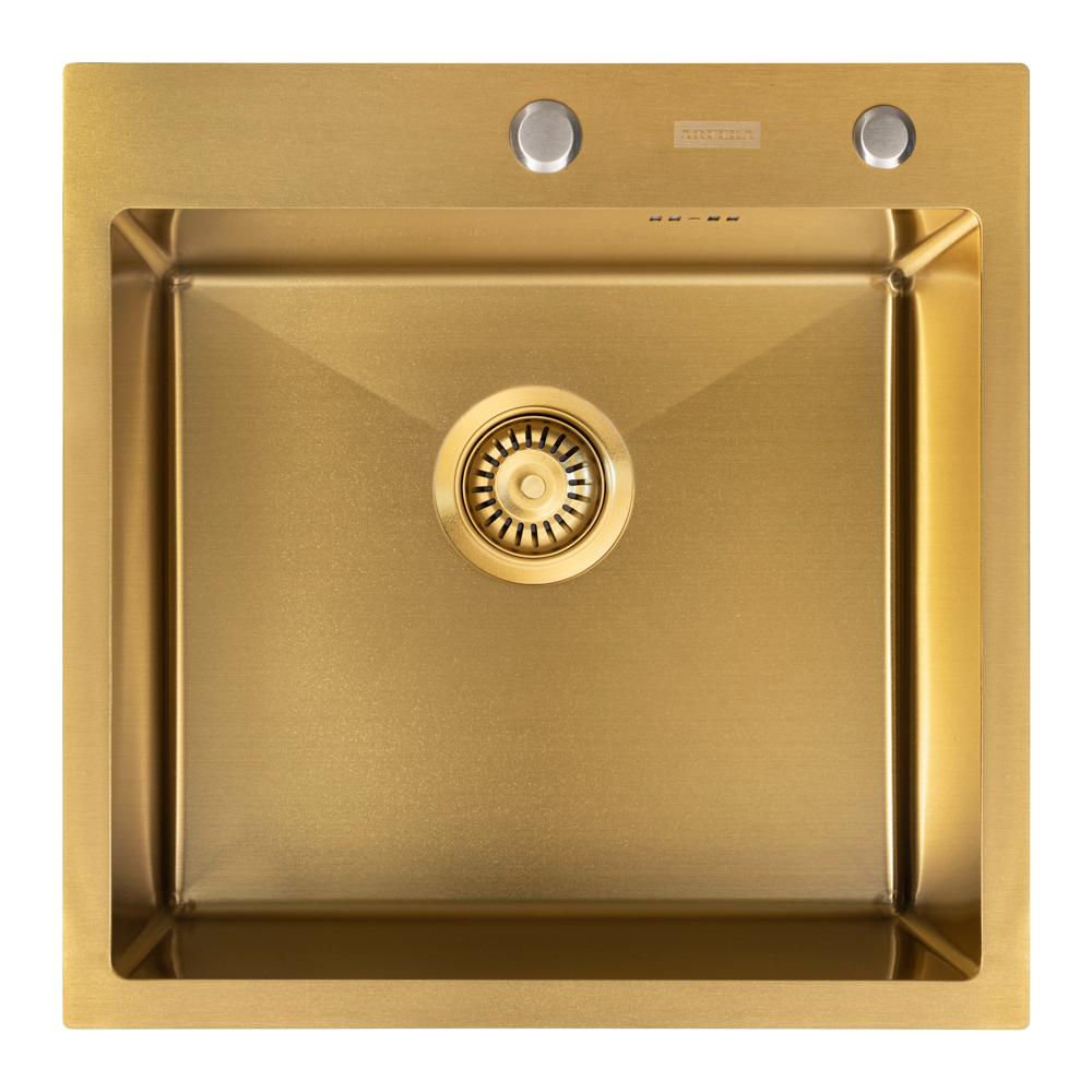 Комплект ARFEKA ECO AR мойка 500*500, коландер, дозатор GOLD