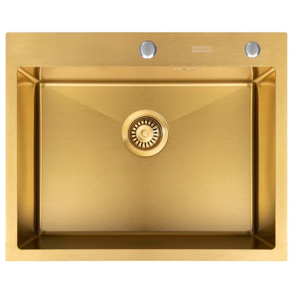 Комплект ARFEKA ECO AR мойка 600*500, коландер, дозатор GOLD