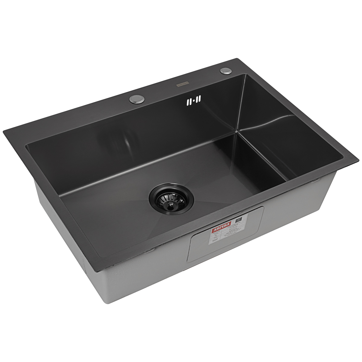 Комплект ARFEKA ECO AR мойка 700*500, коландер G, дозатор BLACK