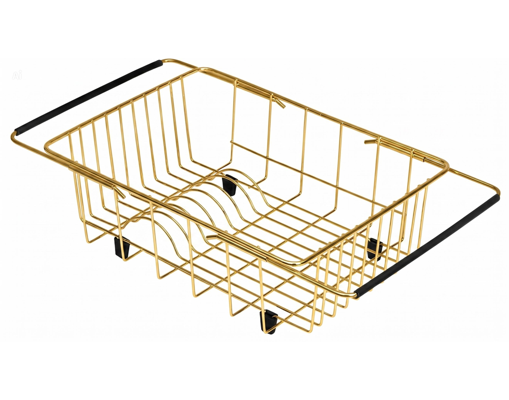 Комплект для кухни ARFEKA ECO AR мойка 500*500 POP-UP, коландер F, дозатор GOLD DECOR