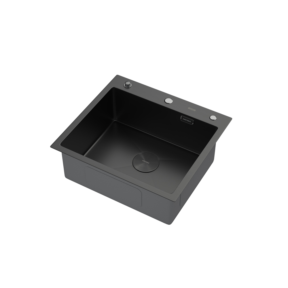 Комплект для кухни ARFEKA ECO AR мойка 550*500 POP-UP, коландер, дозатор BLACK