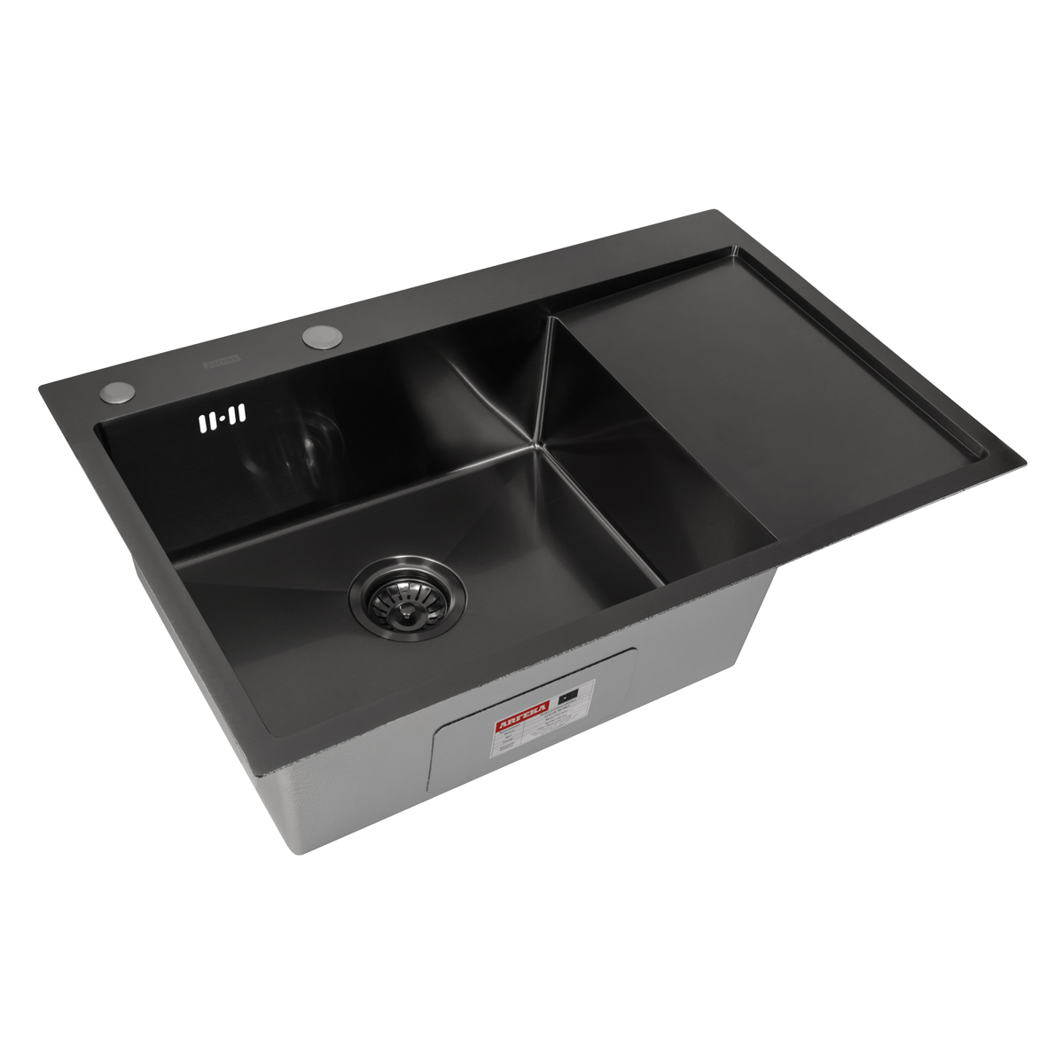 Мойка ARFEKA ECO AR 780*500 L BLACK PVD NANO