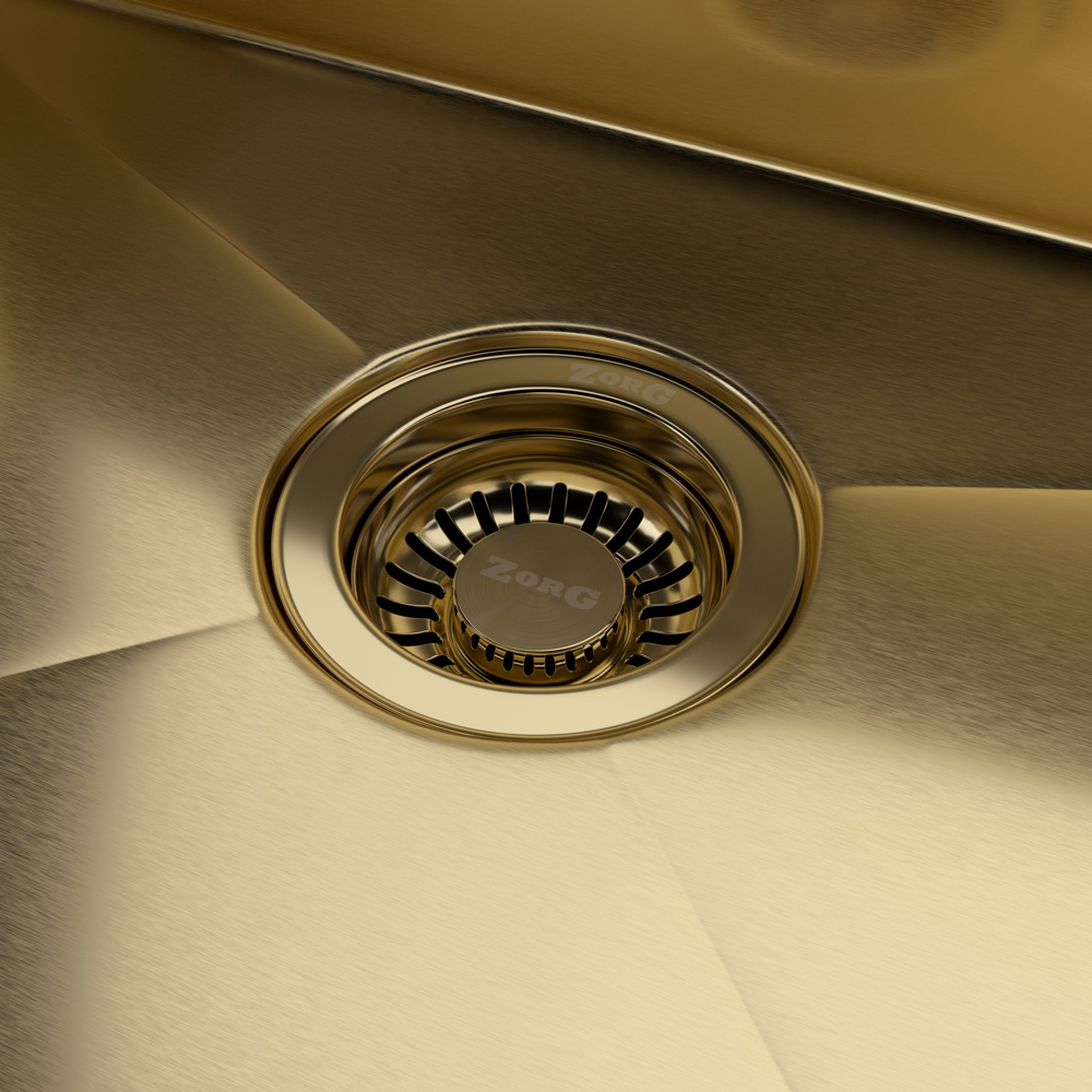 Мойка ZorG ZEROX 54 U / IF SIDE SF PVD GOLD
