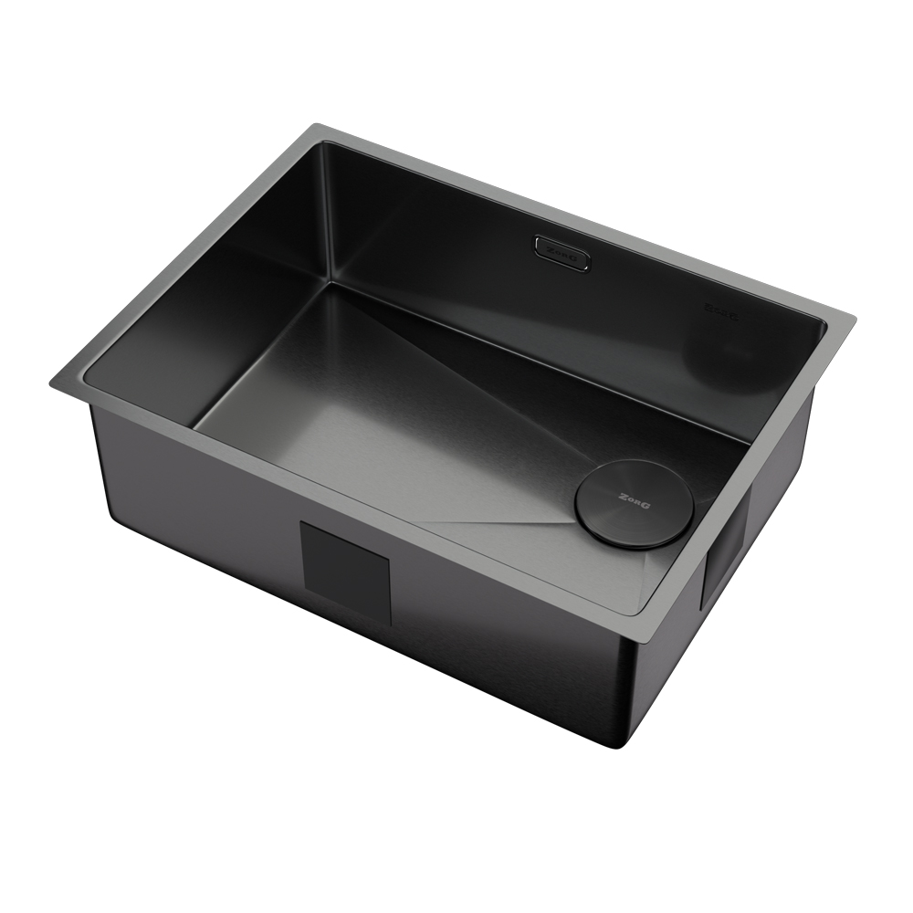 Мойка ZorG ZEROX 59 U / IF SIDE SF PVD GUNBLACK