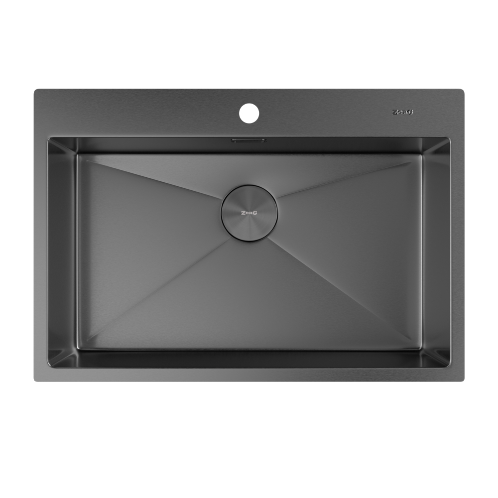 Мойка ZorG ZEROX 75 IF PVD GUNBLACK