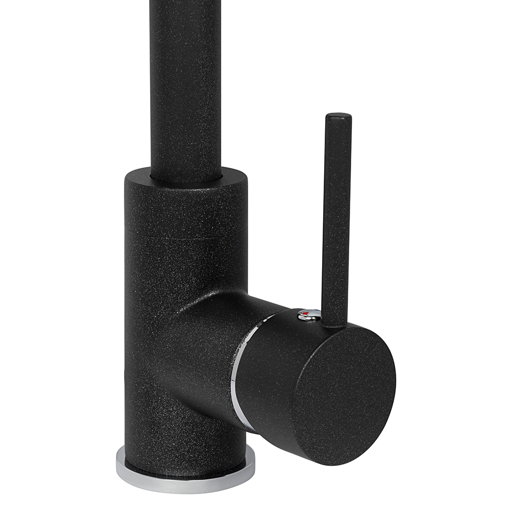 Смеситель ZorG FORTE black metallic